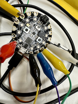 kn. cables on cirtuit board